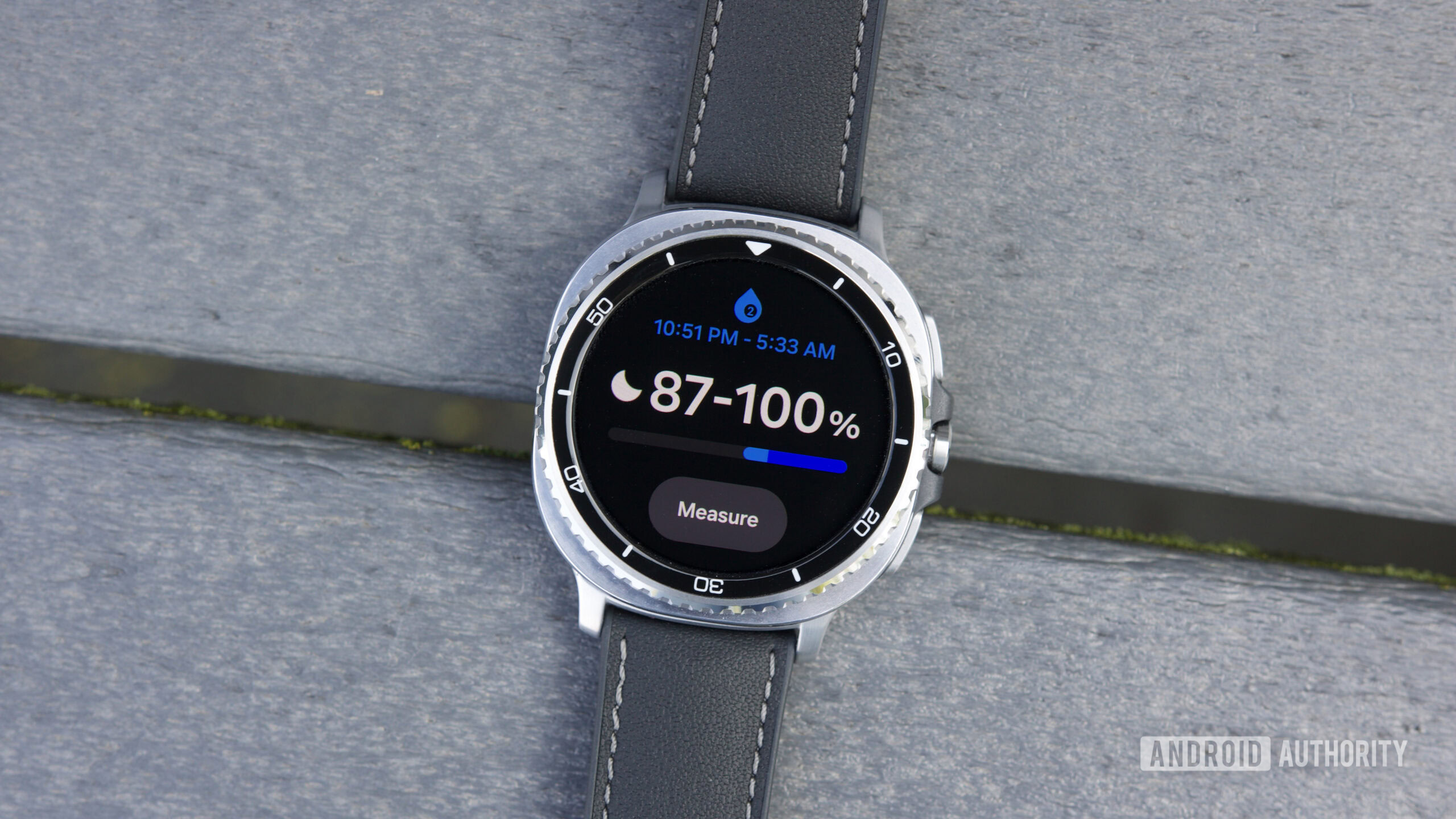 Blood oxygen page on the Galaxy Watch 8 Classic.