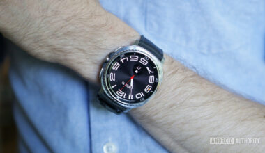 Someone wearing the Samsung Galaxy Watch 8 Classic.