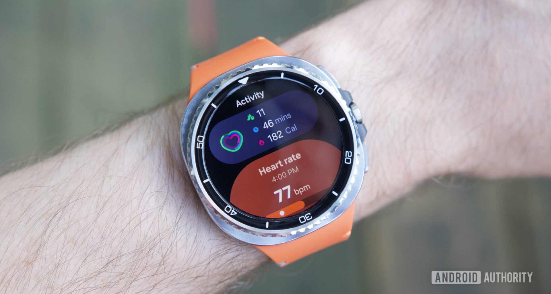 Multiple tiles in One UI 8 Watch, as shown on the Galaxy Watch 8 Classic.
