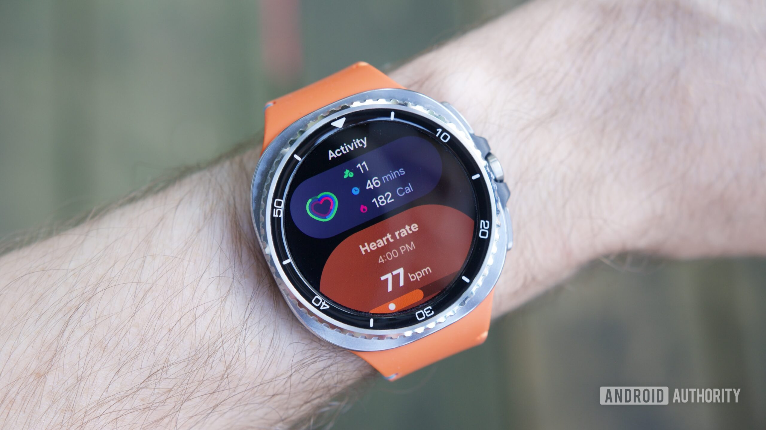Multiple tiles in One UI 8 Watch, as shown on the Galaxy Watch 8 Classic.