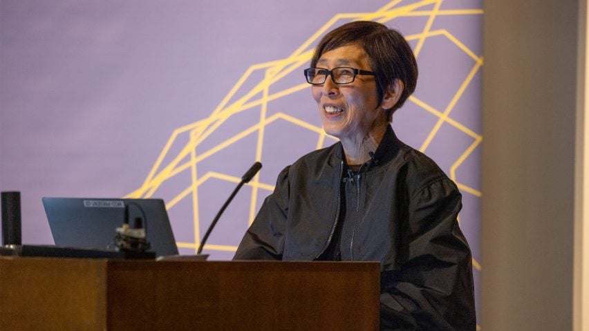 Kazuyo Sejima speaking at the Weitzman School Awards