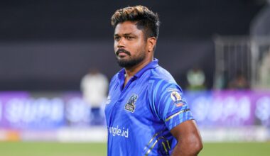Sanju Samson made his Kerala Cricket League debut for Kochi Blue Tigers against Trivandrum Royals at the Greenfield Stadium in Thiruvananthapuram on August 21, 2025. Photo: KCA