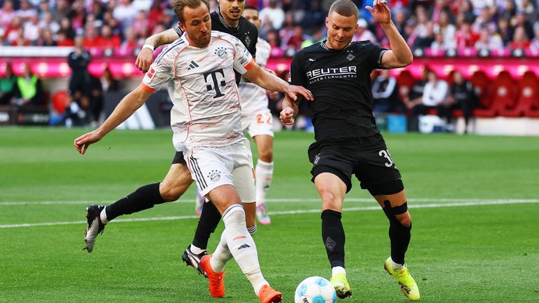Harry Kane in Bundesliga action last season. Pic: Reuters
