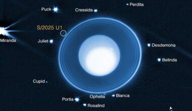 Astronomers using NASA's James Webb Space Telescope discovered a new moon orbiting Uranus