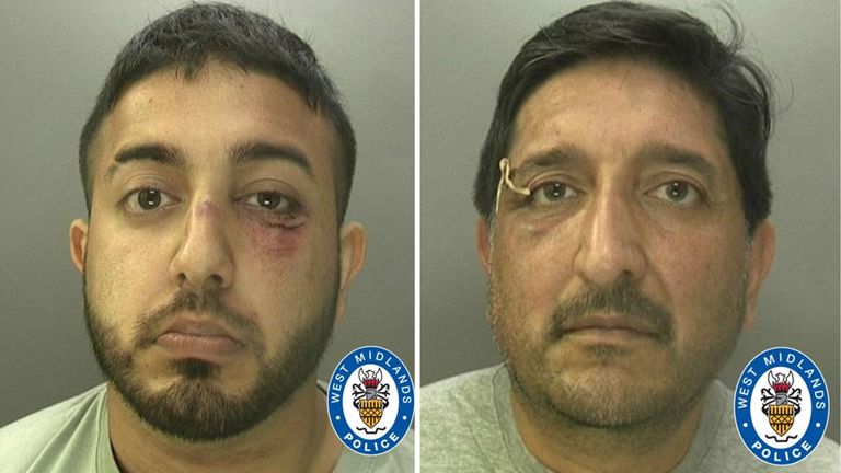 Mohammed Nabil Nazir and Mohammed Aslam were jailed in November 2024.
Pic: West Midlands Police/PA