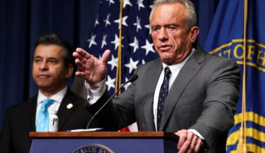 US health secretary Robert F Kennedy, Jr in July. File pic: Reuters
