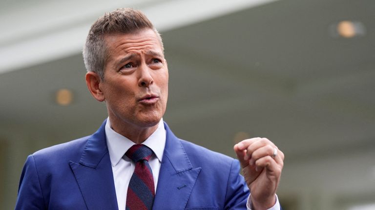 Sean Duffy says NASA should be ready to launch a 100 kilowatt nuclear reactor in five years. Pic: Reuters