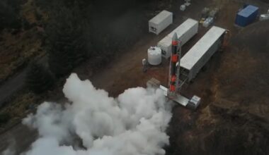 Skyrora tests one of its rocket launches. Pic: Skyrora
