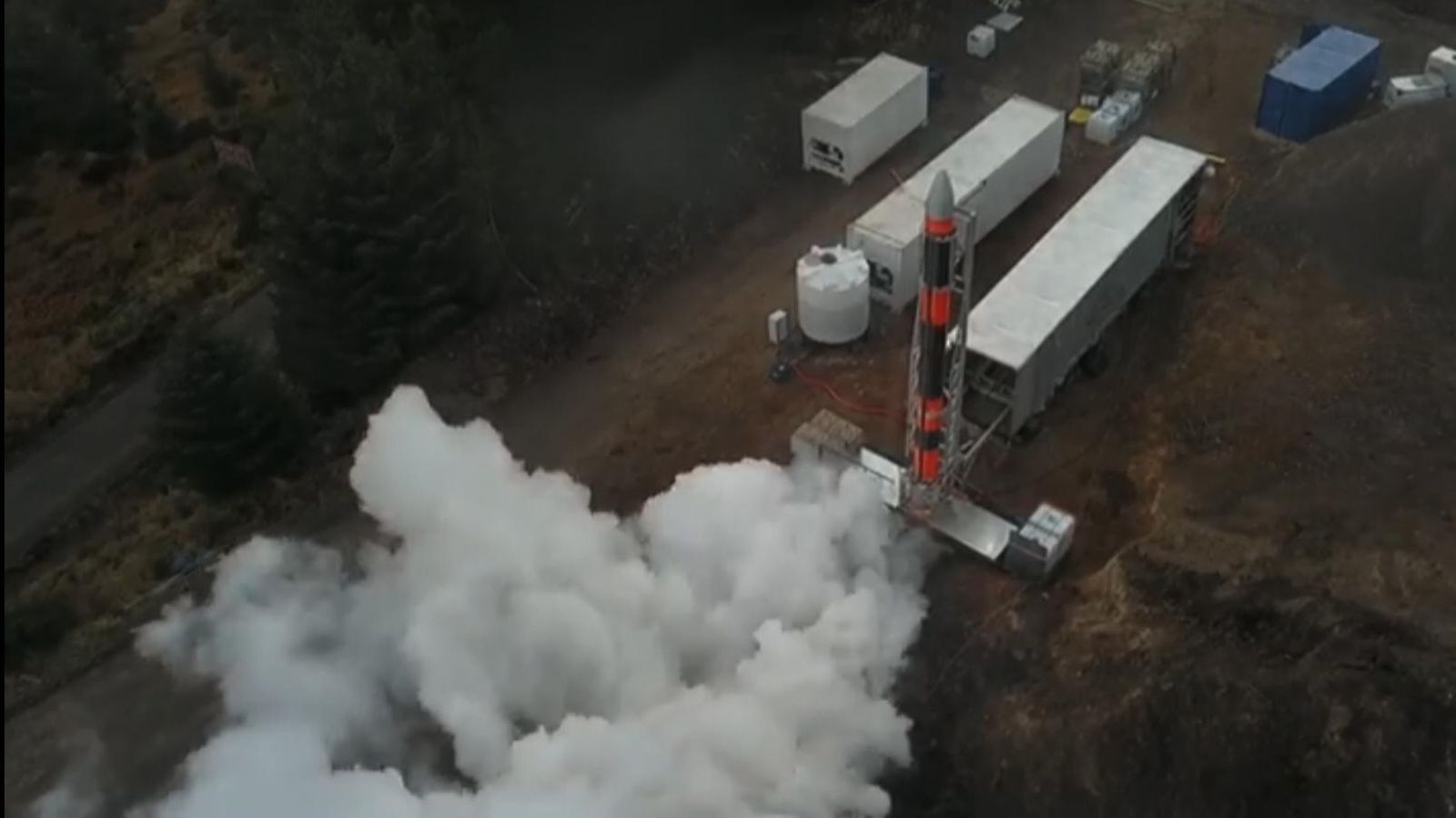 Skyrora tests one of its rocket launches. Pic: Skyrora