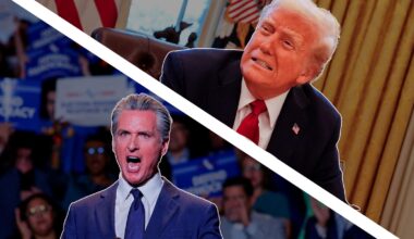 Gavin Newsom is leading the Democrats' response to the Republicans' redistricting efforts. Pics: Reuters