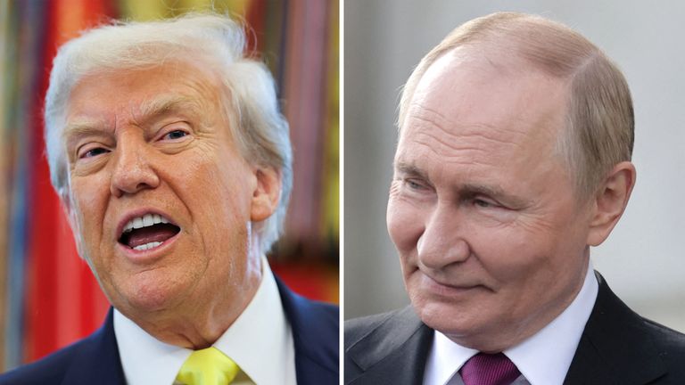 Donald Trump and Vladimir Putin could meet next week. Pics: Reuters