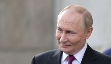 Vladimir Putin in Moscow on Thursday. Pic: Pool via Reuters