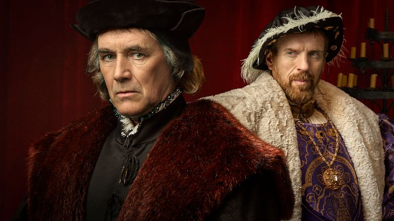 Mark Rylance (L) and Damian Lewis in Wolf Hall: The Mirror And The Light. Pic: BBC