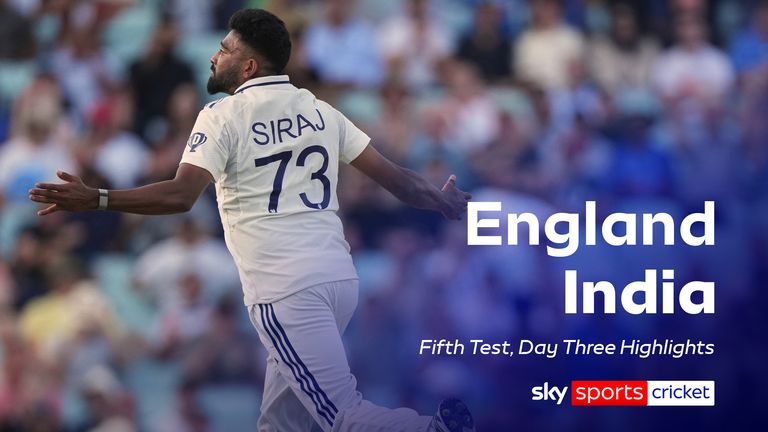 Highlights: Crawley bowled from final ball of the day as India dominated