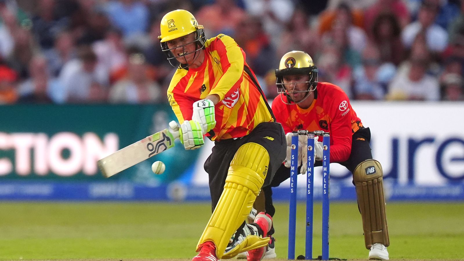 Trent Rockets' Tom Banton in action during the Hundred Men's match at Edgbaston, Birmingham. Picture date: Friday August 8, 2025.