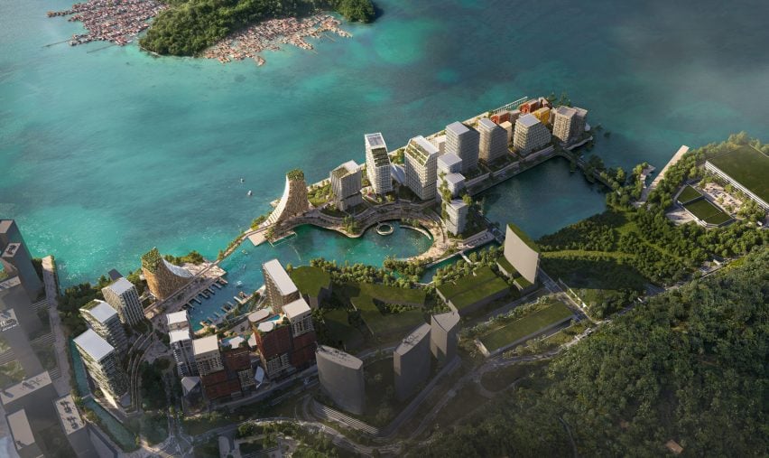 Render of coastal development by Snøhetta