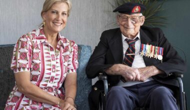 Sophie, Duchess of Edinburgh Gets Surprise Reply from 105-Year-Old Veteran