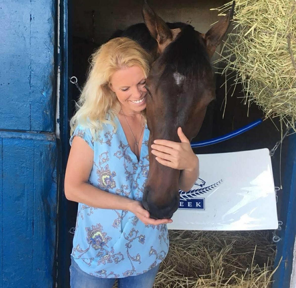 Happy home: Erin Dupre is a passionate advocate for horse welfare. Photo supplied