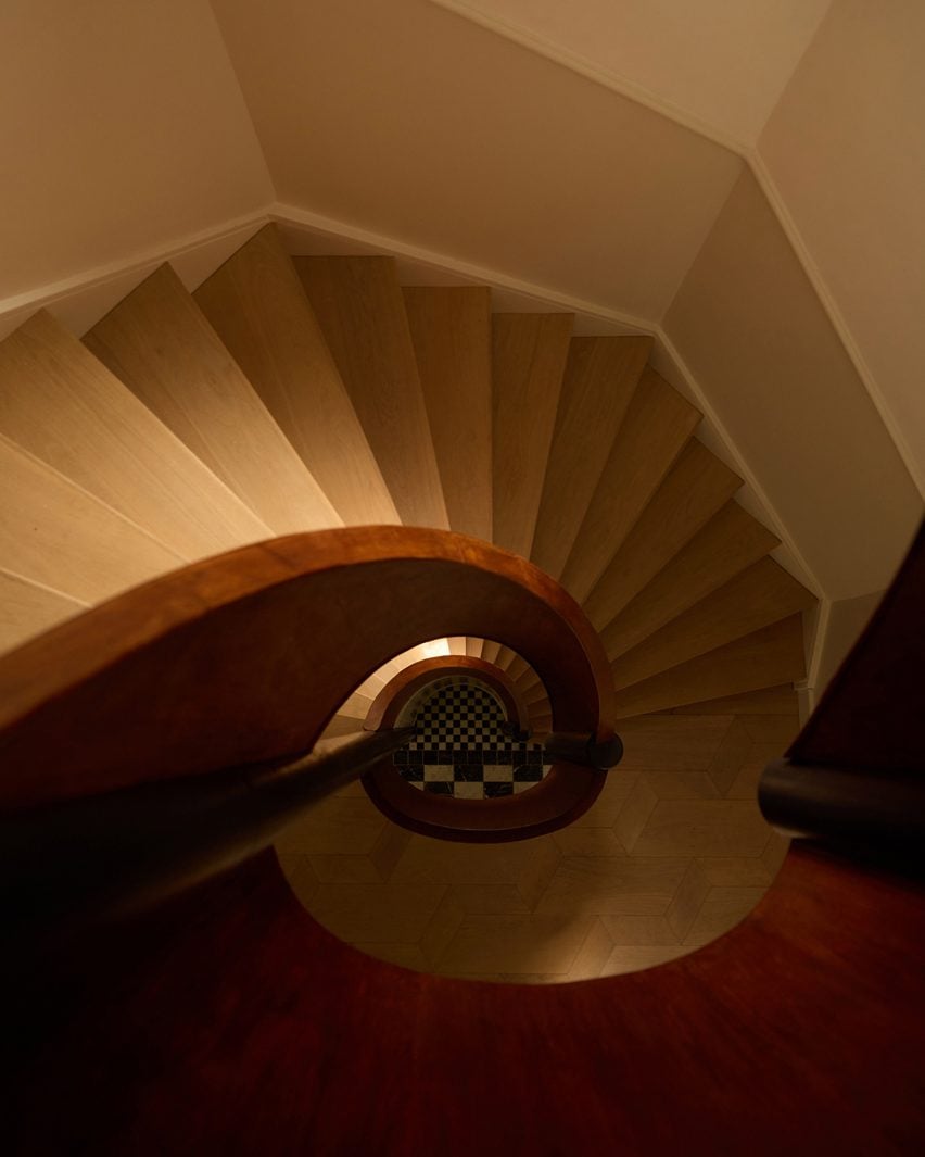 Stairwell of Amsterdam Zuid home 