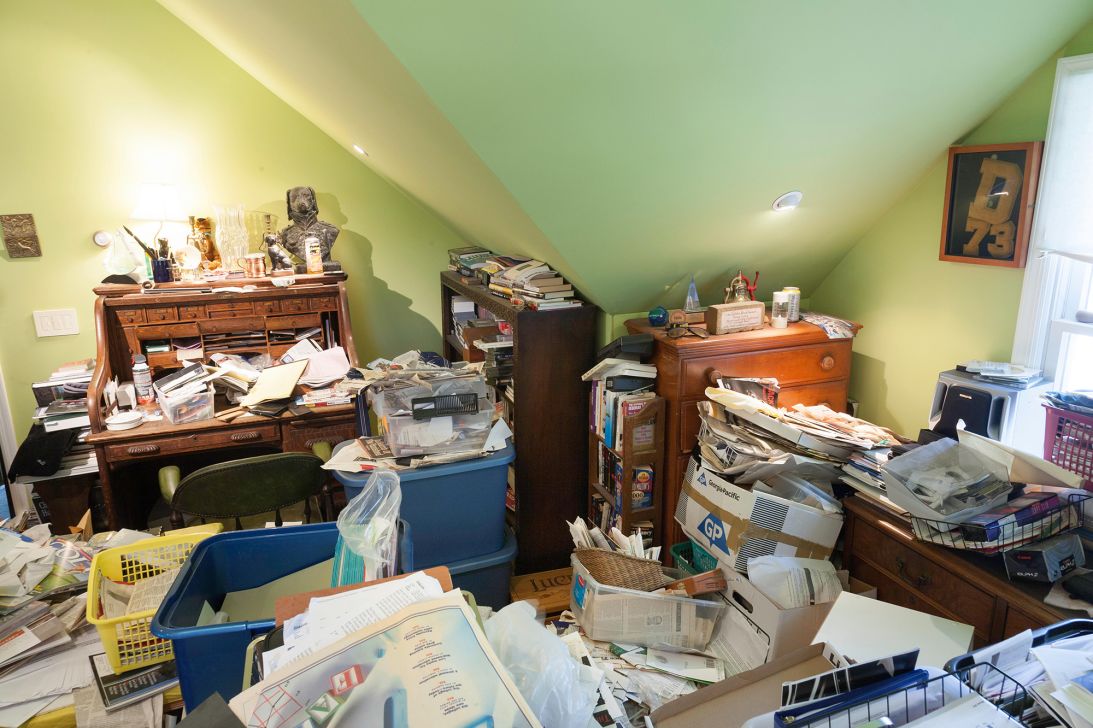 Homes can become unsafe when overcrowded with with too many things, particularly when items are flammable.
