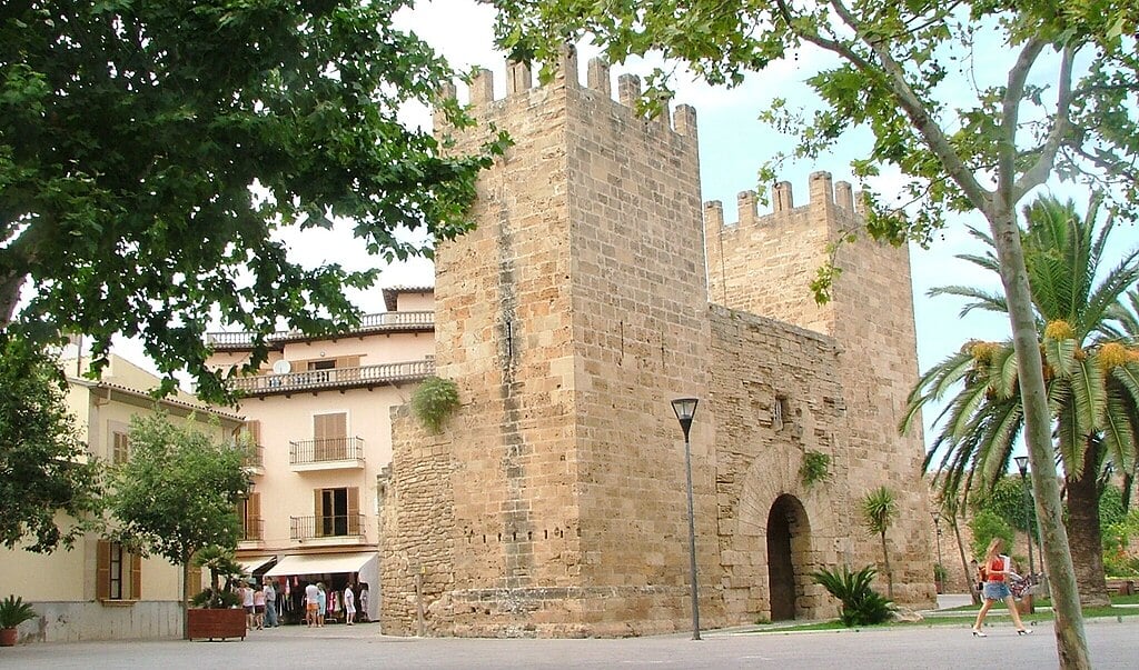 The Porta del Moll, also known as the Gate of Alcudia, Spain