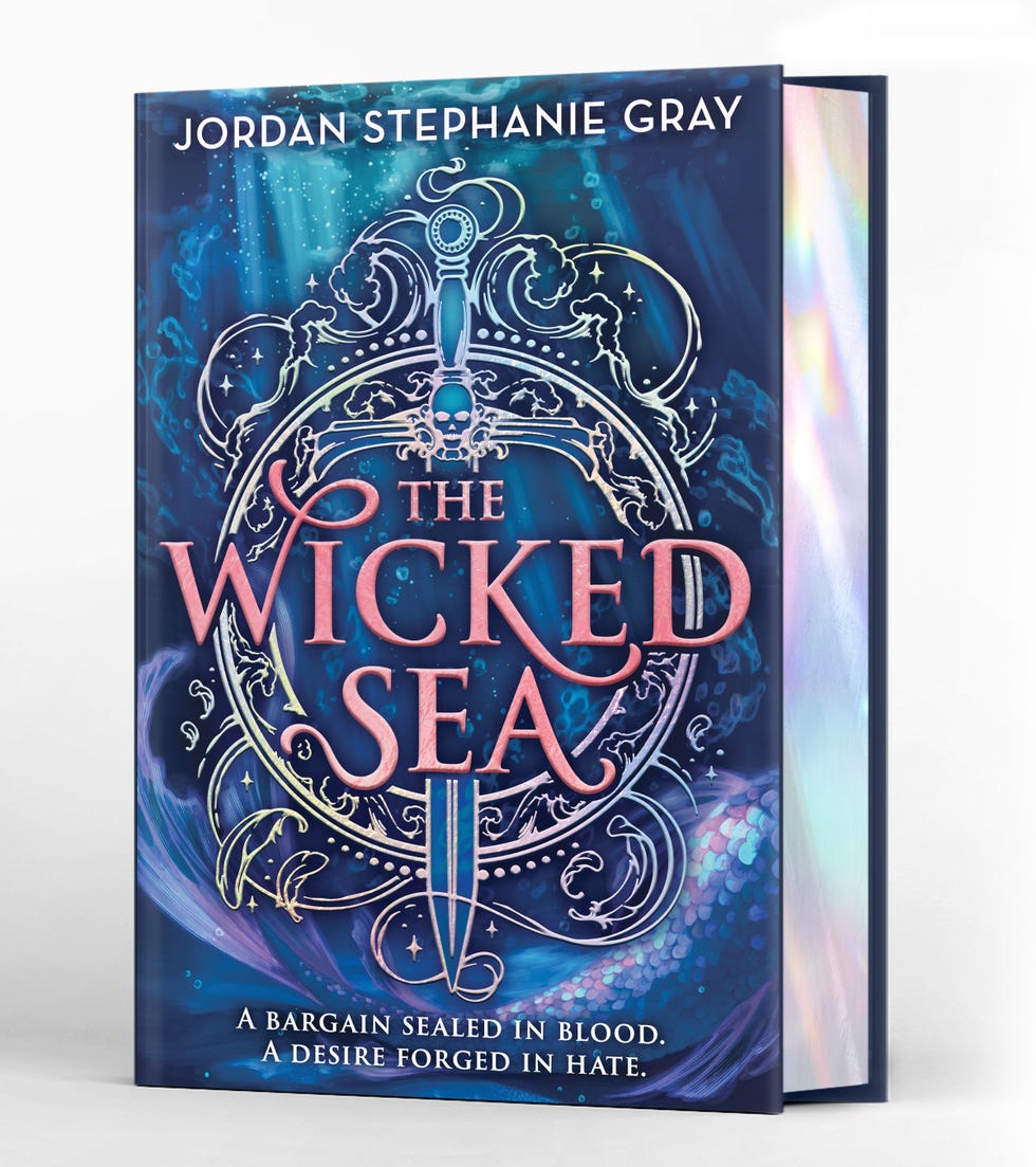 book cover and sprayed edges for the wicked sea by jordan stephanie gray special edition