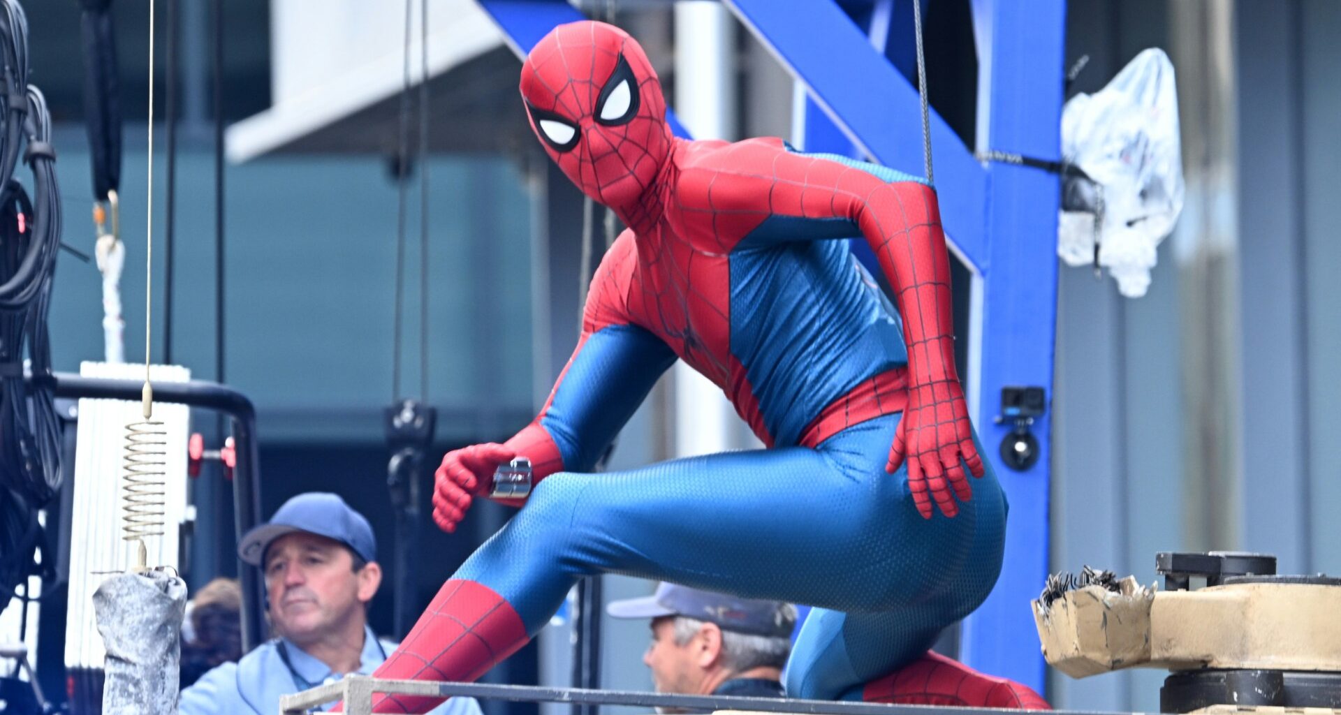 Watch moment Spider-Man star Tom Holland stops filming to meet fans in Glasgow