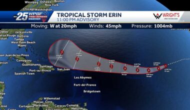 Tracking Tropical Storm Erin: Computer models and maps