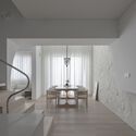 Ts Lunar Cavern Duplex Residence  / TAA DESIGN + KHOA VU  - Interior Photography, Wood, Lighting