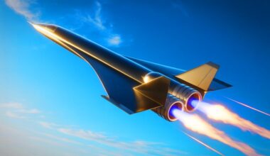 Illustration of the hypersonic engine beginning its ascent.