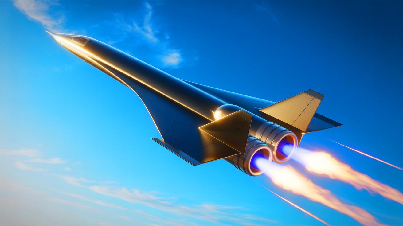 Illustration of the hypersonic engine beginning its ascent.