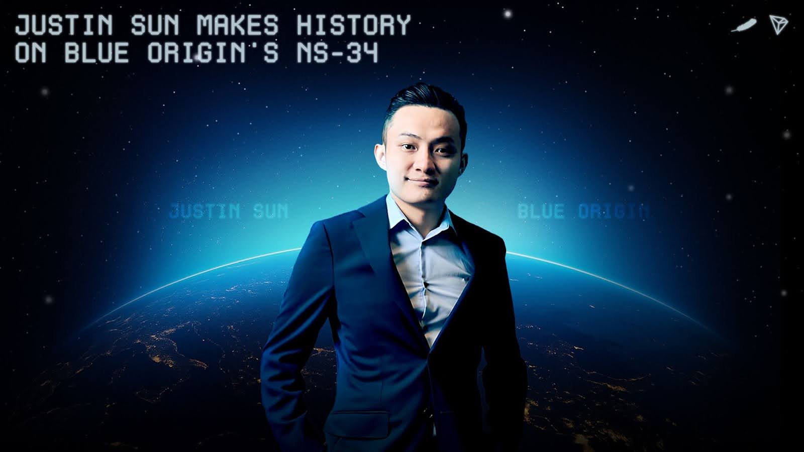 Justin Sun Makes History as Youngest Chinese Commercial Astronaut With Blue Origin’s NS-34 Spaceflight - Bitcoin.com News