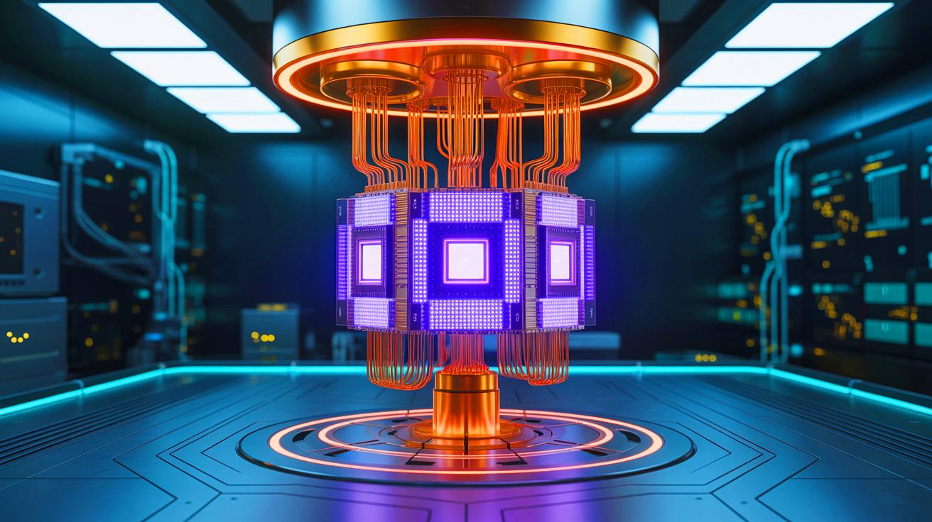 Illustration of Denmark's ambitious QuNorth project advancing quantum computing innovation.