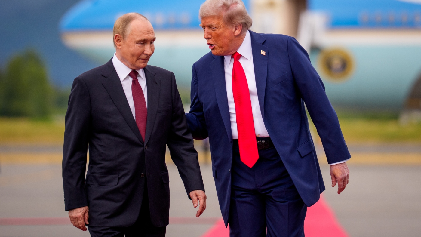 After meeting Putin, Trump pivots on need for a ceasefire : NPR