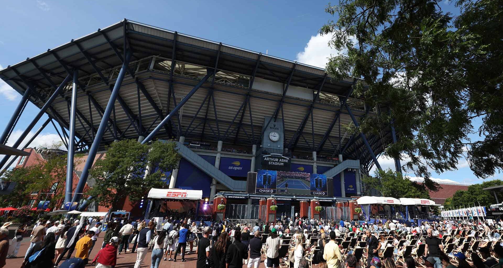 Arthur Ashe Stadium is the biggest court at the US Open.
