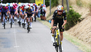 VALENCE, FRANCE - JULY 23: Wout Van Aert of Belgium and Team Visma