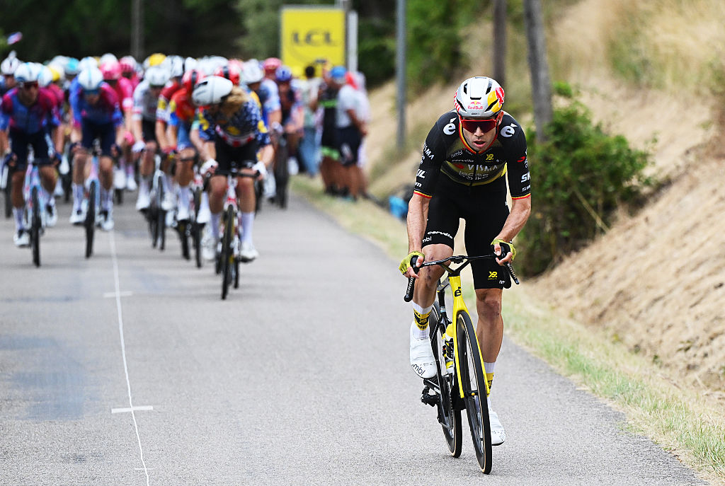 VALENCE, FRANCE - JULY 23: Wout Van Aert of Belgium and Team Visma