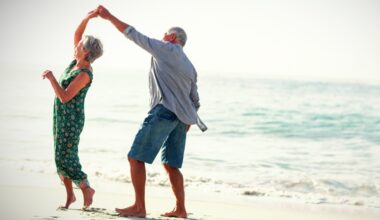 And older man and woman dancing.