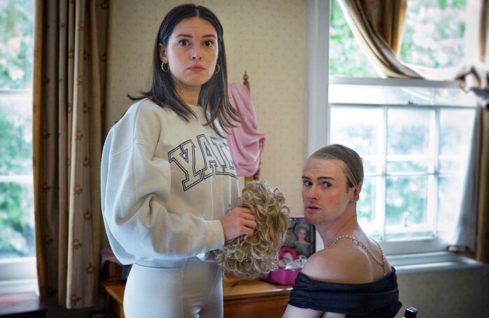Hannah Power and Conor Murray in Don’t Tell Dad About Diana at Underbelly Cowgate, Edinburgh. Photo: Romany Gilmour