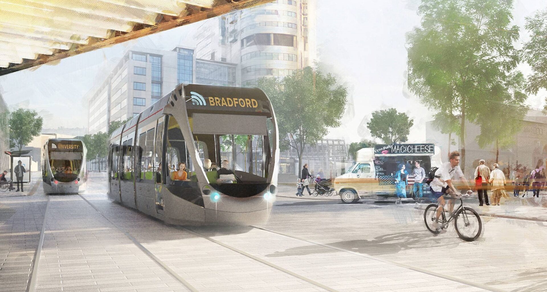 Mayor calls for £1bn to get construction of Leeds-Bradford tram started by 2028