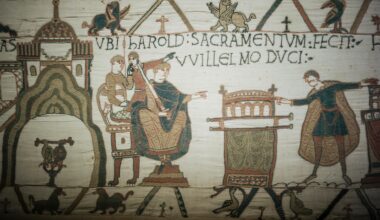 With the Bayeux Tapestry that tells of their long rivalry, France and Britain are making nice