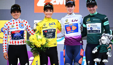 The special classification jerseys at the Tour de France Femmes