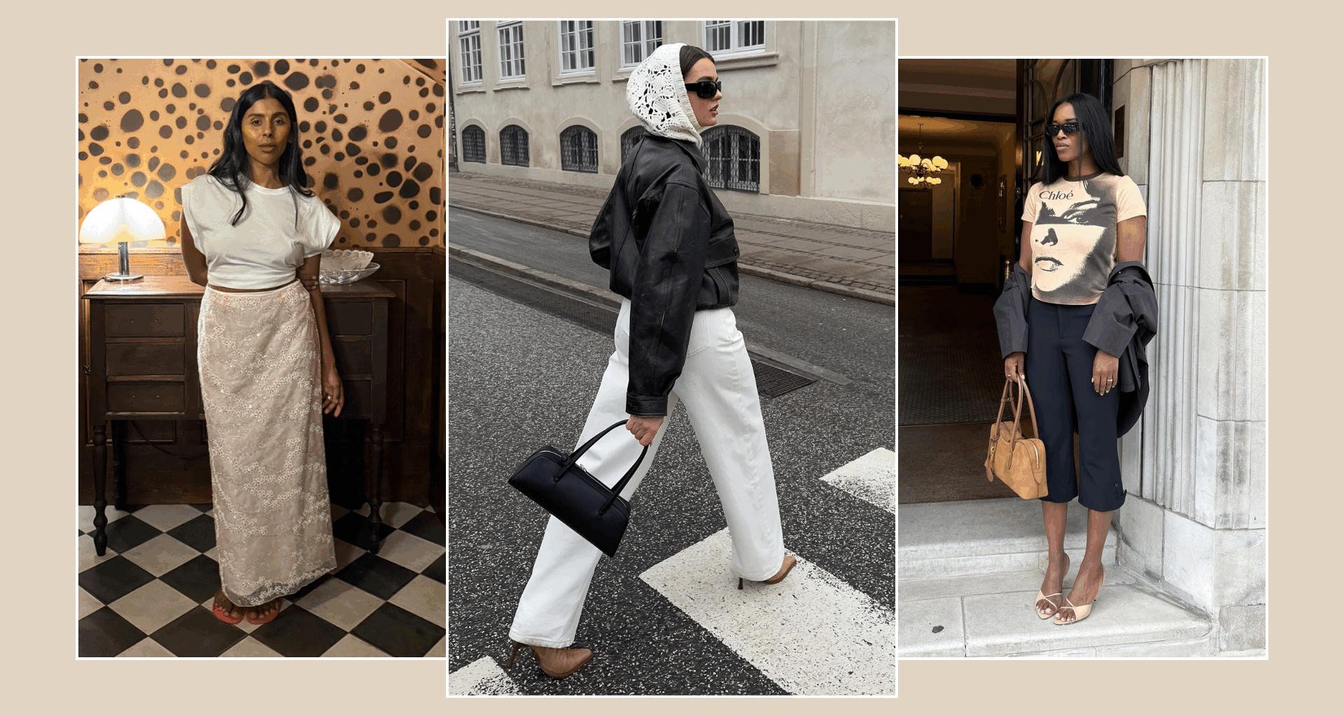 A collage showcasing the key autumn London fashion trends of 2025.