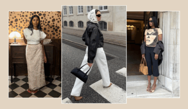 A collage showcasing the key autumn London fashion trends of 2025.