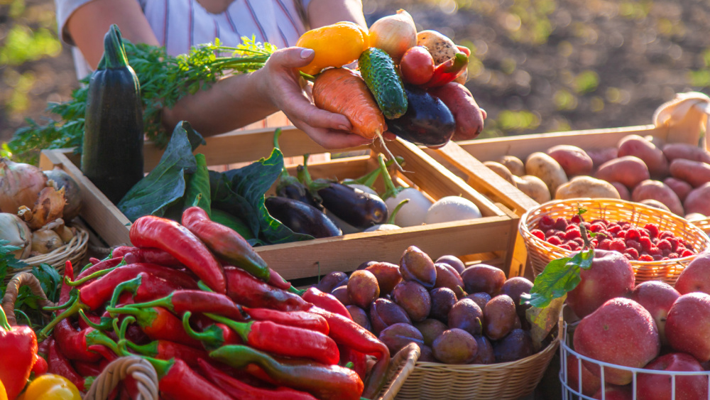 fruit and vegetable stall