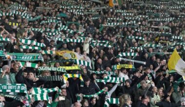 Celtic supporters singing YNWA