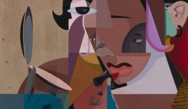 A love for geometry and exploded compositions fuel Yomi’s figurative paintings