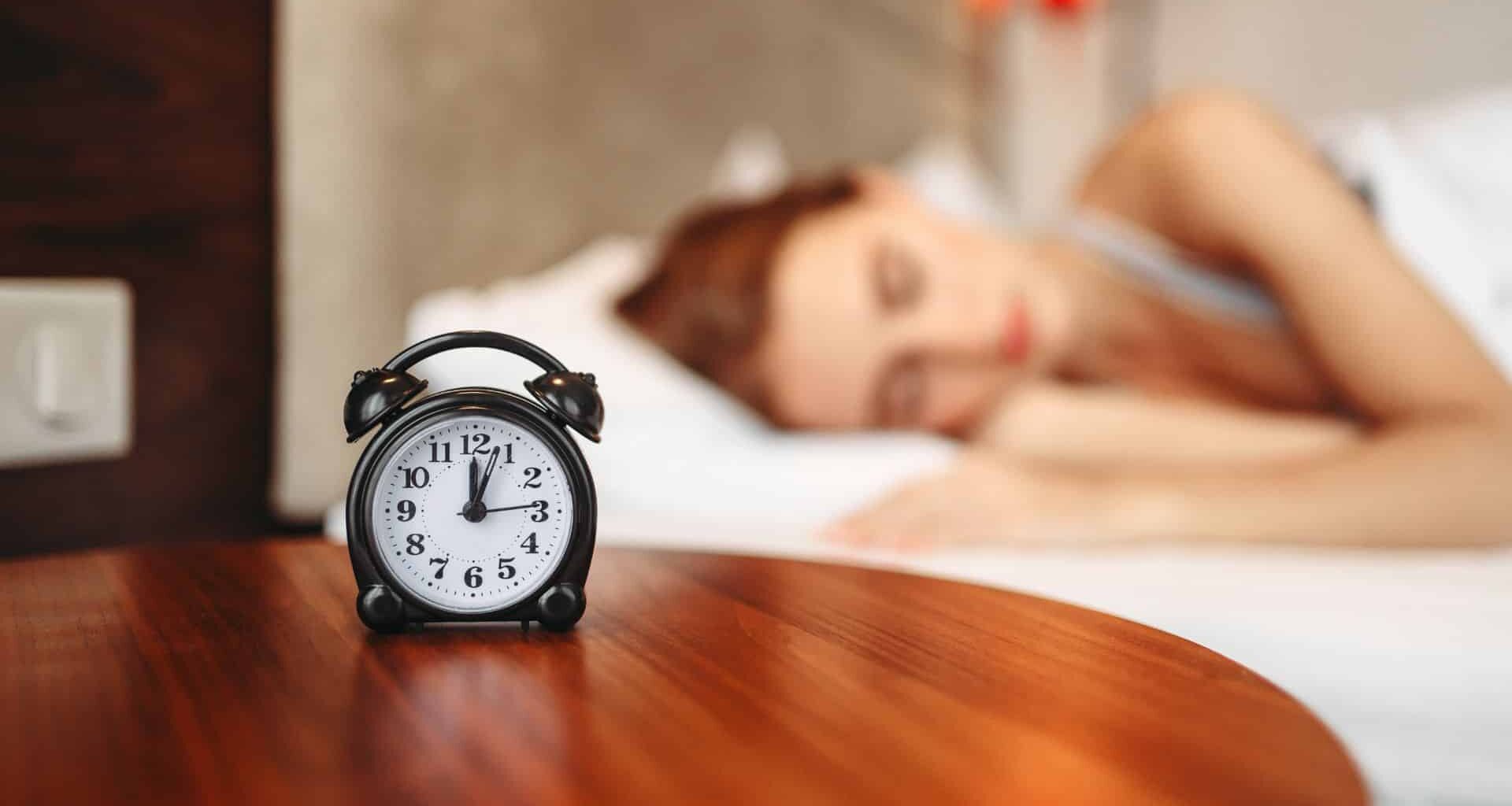Young Woman Sleeping In Bed.