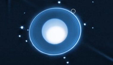a blue orb surrounded by white dots
