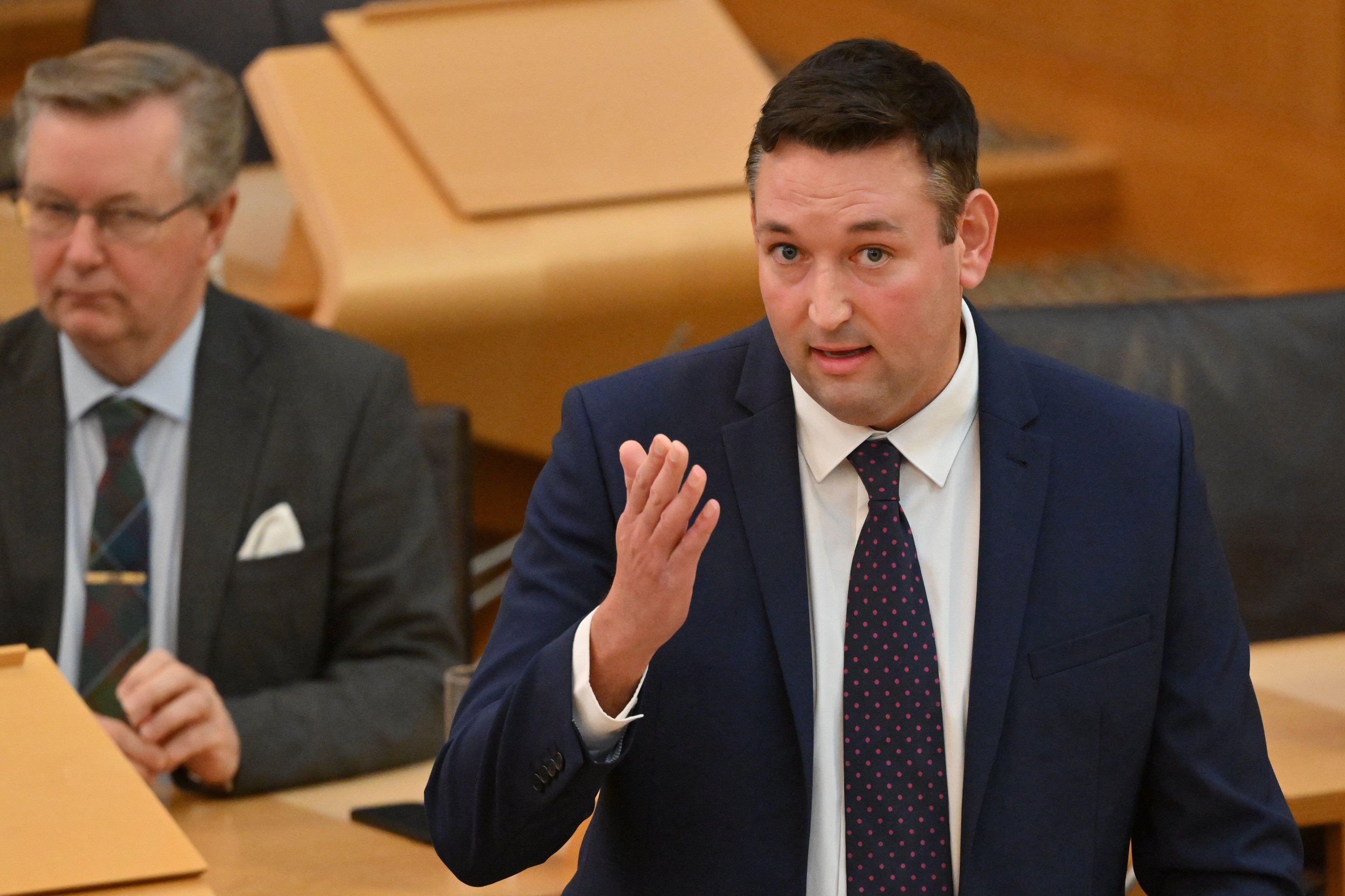 Miles Briggs MSP speaking at a Scottish Parliament debate on the housing emergency.